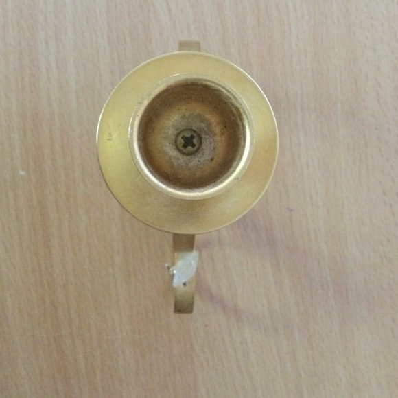 Copper candle stick holder home decoration 4.5" circles - Picture 3 of 4